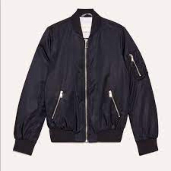 ARITZIA NWOT Babaton Gilman Bomber in Black Size XS - Picture 2 of 7